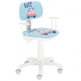 Židle otočná Bambino MT-NSTYL/KRZ-OBR-BAMBINO Black Red White