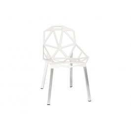 Culty Designová bílá kovová židle One Chair