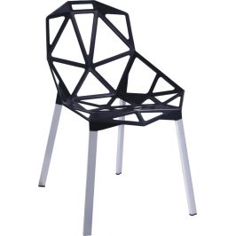 Culty Designová černá kovová židle One Chair