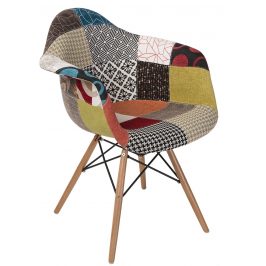 Culty Designová patchwork čalouněná jídelní židle DAW