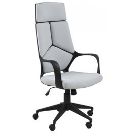 SCANDI Šedé látkové kancelářské křeslo Office