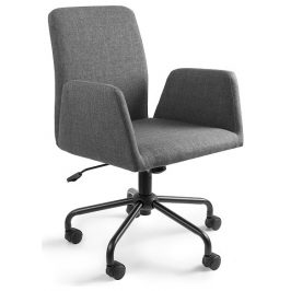 OfficeLab Šedá konferenční židle Bela na kolečkách