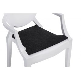 Culty Tmavě šedý podsedák na židli Ghost