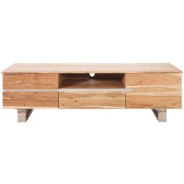 Moebel Living Masivní akátový TV stolek Holz 160x45 cm