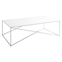 Nordic Design Bílý kovový konferenční stolek Mountain 140x80 cm
