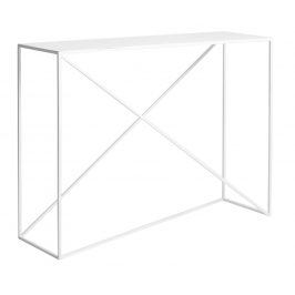 Nordic Design Bílý kovový toaletní stolek Mountain 100x30 cm