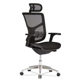 OfficeLab Černá látková kancelářská židle Valen