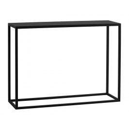 Nordic Design Černý kovový toaletní stolek Jurni 100x30 cm cm