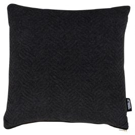 Černý polštář Nordic Living Boras 45x45 cm