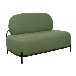 White Label Living Zelená čalouněná pohovka WLL POLLY 125 cm