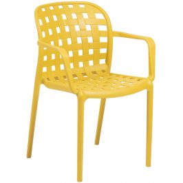 Žlutá plastová zahradní židle LaForma Onha
