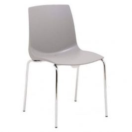 Design Project Šedá plastová jídelní židle Laura