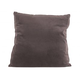 Time for home Šedý čtvercový sametový polštář Aume XL