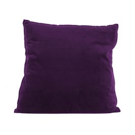 Time for home Fialový čtvercový sametový polštář Aume XL