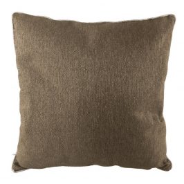 Time for home Hnědo zlatý čtvercový polštář Blend