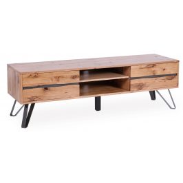 Moebel Living Masivní dubový TV stolek Axel 160 x 40 cm