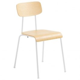 Bílá kovová jídelní židle LaForma Klee