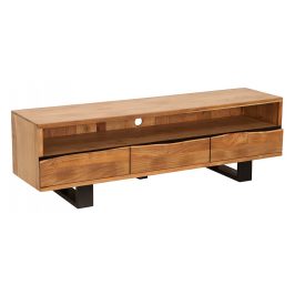 Moebel Living Masivní akátový TV stolek Holz 160 x 41 cm