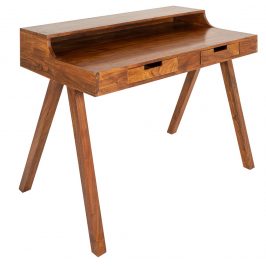 Moebel Living Přírodní masivní pracovní stůl Etesia 100 cm