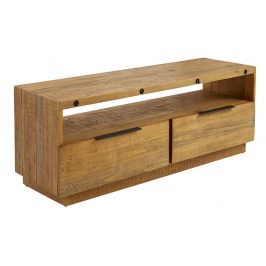 Moebel Living Přírodní masivní televizní stolek Freja 150x45 cm