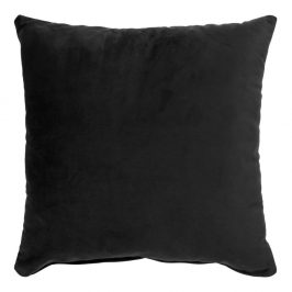 Nordic Living Černý sametový polštář Limo 40 x 40 cm
