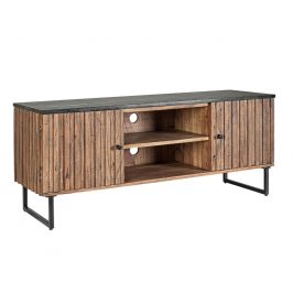 Hnědý akátový TV stolek Bizzotto Norfolk 130 x 40 cm