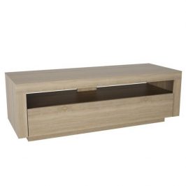 TV stůl s vyklápěcí zásuvkou v jednoduchém moderním designu dub sonoma AGNES