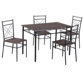 Jídelní set 1 + 4 s kovovou konstrukcí TK2228
