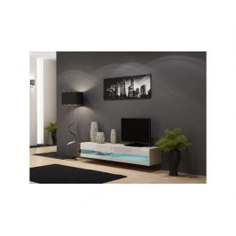 Otevřená TV skříňka Vigo 180, dub sonoma/bílý lesk