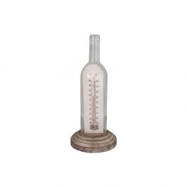 Teploměr v dřevěném podstavci Antic Line Thermometre