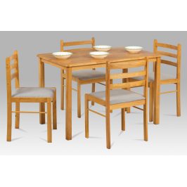 Jídelní set 1+4 AUT-6060 OAK, dub tmavý