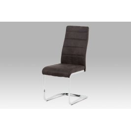 Jídelní židle DCH-451 GREY3, šedá/chrom