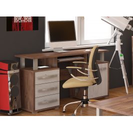 ANGEL PC stůl 1D3S, craft tobaco/craft bílý
