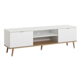 TV stolek GOTEBORG 55 bílá/dub