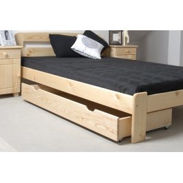 Úložný prostor pod postel 150 cm, masiv borovice, (šxhlxv): 150x57x19,5 cm