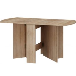 MORAVIA FLAT Skládací jídelní stůl EXPERT 2, dub sonoma