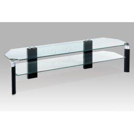 Autronic TV stolek ATV-019 BK černé nohy / čiré sklo