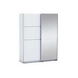 GLASSY, skříň se zrcadlem, bílá, skříň se zrcadlem, bílá