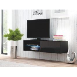 Halmar LIVO RTV-120W televizní stolek visící, černá