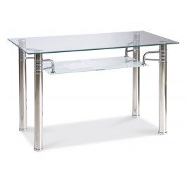 Smartshop Jídelní stůl RENI A 120x65, kov/sklo