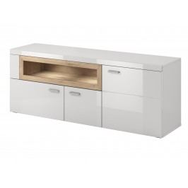 Smartshop BOX IN TV stolek TYP 41, dub beaufort/bílý lesk