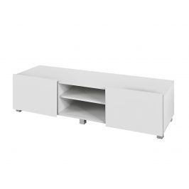Smartshop Televizní stolek GORDIA RTV2D, bílá/bílý lesk