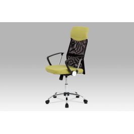 Kancelářská židle KA-E301 GRN, černá/zelená