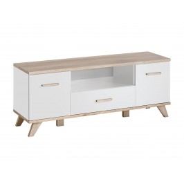 Smartshop LEGG 5 televizní stolek RTV, dub monument/bílý mat