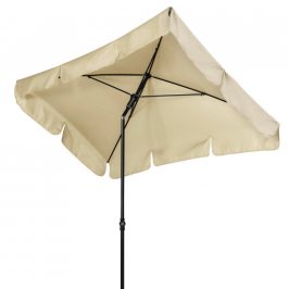 SLUNEČNÍK, vzpěrný kloub, 120/225 cm - antracitová, přírodní barvy