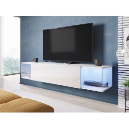 TV stolek Sega 160, bílý + LED podsvícení
