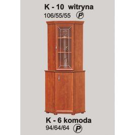 AB Arco Vitrína rohová KOMODO K10/K6