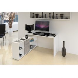 Tempo Kondela PC stůl NOE NEW - bílá / beton