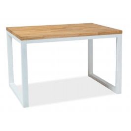 Casarredo Jídelní stůl LORAS II 120x80 dub masiv/bílá