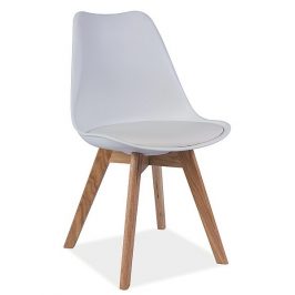 Casarredo Jídelní židle KRIS bílá/buk